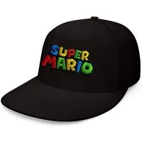 Blondie & Brownie Snapback Cap Unisex Erwachsene Super Mario Stick Patch Luigi Retro Konsole Snapback