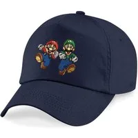 Blondie & Brownie Baseball Cap Kinder Mario und Luigi Stick Patch Super Retro Konsole Kinder Baseball Cap Mario Luigi Patch Stickerei Retro Gaming