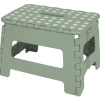 Koopman Tritthocker Kinderhocker Klapphocker 29x22x22 cm Anti Rutsch Rosa / Grau / Grün (Stück, 1 St., Packung), Grün, Anti-Rutsch, 29x22x22cm, Kunststoff, max. 100kg
