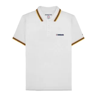 Lambretta - "SS25" Poloshirt für Herren (Weiß/Gold)