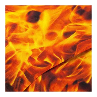 Baumwollstoff-Digitaldruck "Feuer", Serie Ria