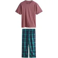 Next Pyjama Kurzärmeliger Schlafanzug mit Karomuster (2 tlg)