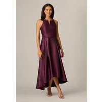Adrianna Papell Abendkleid Mikado High Low Dress Anspruchsvolles und auffälliges Mikado-Abendkleid