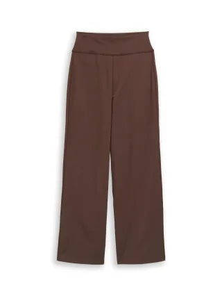 Denim Tom Tailor - Wide Leg Sporthose cool dark brown - Gr. - S