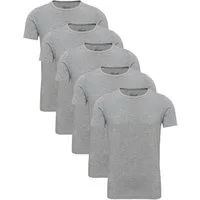 Yazubi T-Shirt Set Herren Basic Regular Fit 5er-Pack (Packung, 5-tlg., 5er-Pack) Baumwolle mit Stretch, Rundhals, Kurzarm, Unterziehshirt, weich