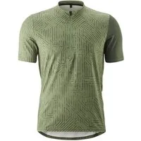 Gonso Radtrikot Adventure Jersey Halfzip M Herren Fahrradtrikot kurzarm, Rückentasche mit RV, Quick-Dry, Slim Fit