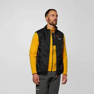 SALEWA - Ortles Hybrid TirolWool® Air Weste Herren - Schwarz (Gr.52)