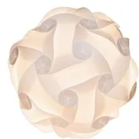 EAZY CASE Lampenschirm DIY Puzzle Lampenschirme, Do it Yourself Puzzlelampe Lampe Schirm Deckenlampe circa 23cm Weiß