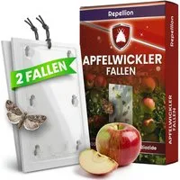 Repellion Klebefalle Apfelwickler Pheromonfalle für Obstbäume, Giftfreier Mottenschutz für den Apfelbaum – Inkl. Lockstoff