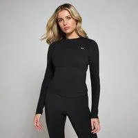 MP Damen Tempo Good Body Fit Langarm-Oberteil – Schwarz - XXL