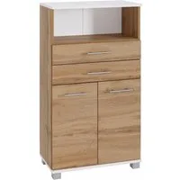 welltime Midischrank 2 Türen, Metallbeschläge