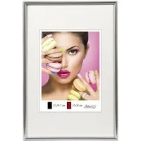 IDEAL TREND Bilderrahmen Photo Style Kunststoff Bilderrahmen Fotorahmen Wanddeko Collage Foto P, für 1 Bilder (1 St), Hochwertiger Kunststoffrahmen halbrunde Leiste Echtglas MDF-Rückwand