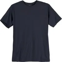 redfield Rundhalsshirt Redfield Übergrößen T-Shirt dunkelblau