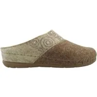 Rohde Softfilz beige Hausschuh