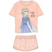Disney Frozen Pyjama Kurzer Pyjama für Mädchen, Frozen, "Elsa", Disney, Orange & Blau, (Set, 2 tlg., Oberteil, Hose)