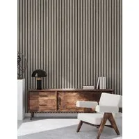 A.S. Création Vliestapete PrintWalls II Skandinavische Holzpaneele, strukturiert, matt, gemustert, neutral, (1 St), Holzoptik Vlies Wandtapeten Wohnzimmer Schlafzimmer Küche Optik