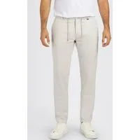 MAC Chinohose Lennox Sport Leinenstruktur