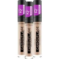 Catrice Concealer LIQUID CAMOUFLAGE HIGH COVERAGE CONCEALER, 3er Pack, mit optimaler Deckkraft