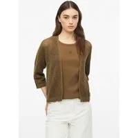 s.Oliver Cardigan Strickjacke Ajour-Strickjacke mit 3/4-Arm