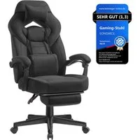 SONGMICS Bürostuhl, Gaming-Stuhl, Computerstuhl, ergonomisches Design, mit Fußstütze