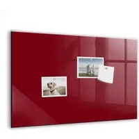 Tulup Magnettafel Glas-Notiztafel Memoboard mit Magneten, Marker und Schwamm