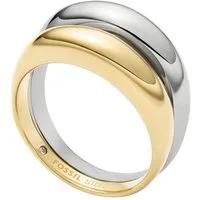 Fossil Fingerring Schmuck Geschenk Edelstahl ELLIS