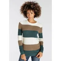 H.I.S Strickpullover in Streifenoptik mit Rundhalsausschnitt