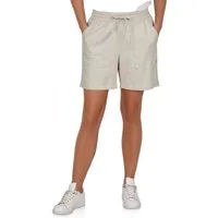 DENIMFY Sweatshorts Damen Leinen Shorts DFAlessia Regular Fit Leinenshorts mit Kordelzug