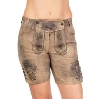 Spieth & Wensky Lederhose Trachtenlederhose Damen - FRANZISKA - lombok/anthra