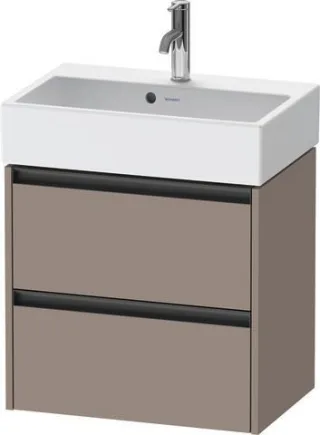 Duravit Ketho.2 Waschtischunterbau wandhängend Basalt Matt 584x390x549 mm - K25273043430000 K25273043430000