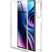 ONEFLOW Handyhülle für Samsung Galaxy S24 Ultra Hülle Komplett Schutz Touch Case 6,8 Zoll, 360 Grad Schutzhülle Transparent Rundumschutz Durchsichtig Beidseitig