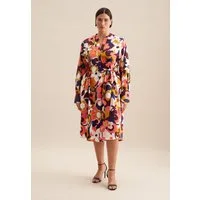 seidensticker Sommerkleid Schwarze Rose 1/1 Kragen Floral