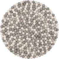 myfelt Stuhlkissen Filzkugel Sitzauflage ⌀ 36 cm, beidseitig verwendbar, 100 % Schurwolle