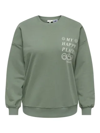 ONLY CARMAKOMA - CARSMILE O-NECK SWT LCS JRS - Gr. - S-42/44
