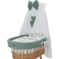 Babymajawelt Bett-Set Ersatz Bett Set für Stubenwagen ! NUR Stoff Ausstattung! Ver. Designs, Füllung: 100% Polyester, Bezug: Baumwolle, Made in EU, Stubenwagen Textile Ausstattung