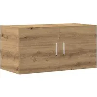 vidaXL Regal Wandschrank Artisan-Eiche 80x39x40 cm Holzwerkstoff, 1-tlg.