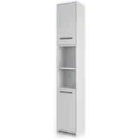 Vicco Hochschrank Kiko, Weiß, 30 x 190 cm (1-St) verstellbar