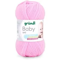Gründl Wolle Baby uni 50g Babywolle zum Stricken und Häkeln Häkelwolle, 150,00 m (Strickgarn, Handstrickgarn, Strickwolle, hautfreundlich, spreichelecht), weich und pflegeleicht