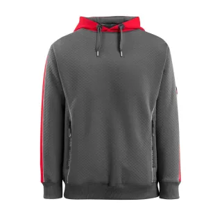 MASCOT Motril Kapuzensweatshirt HARDWEAR Dunkelanthrazit / Hi-vis Rot M - 50124-932-18222-M
