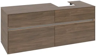 Villeroy & Boch Waschtischunterschrank Collaro C102B0 1400x548x500mm mit Beleuchtung Arizona Oak C102B0VH