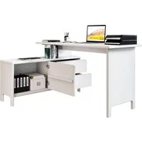 OTTO home Schreibtisch Luven, aus Massivholz, in 2 Breiten, variable Nutzung als Schreibtisch oder Eckschreibtisch