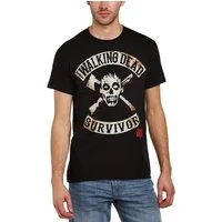 The Walking Dead Print-Shirt The Walking Dead T-Shirt Survivoir Black S XL The Wakling Dead Staffel