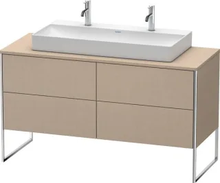 Duravit XSquare Konsolenwaschtischunterbau bodenstehend Leinen Matt 1400x548x778 mm - XS4925M7575 XS4925M7575