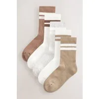 Next Kurzsocken Gerippte Socken mit hohem Baumwollanteil, 5er-Pack (5-Paar)