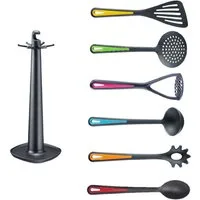 WESTMARK Kochbesteck-Set Drehständer »Gallant«, Colour-Edition, Set 7-tlg., BPA-frei, spülmaschinengeeignet, Made in Germany, Spar-Set