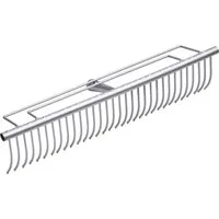 Meister Werkzeuge Gartenrechen Rasenrechen Gartenrechen Aufsatz 55cm – 32 Zinken Stahl, Ohne Stiel, 55 cm Arbeitsbreite, (1-tlg), Witterungsbeständig