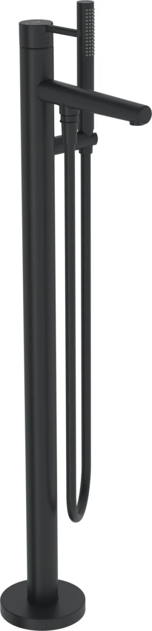 Hansa Einhandmischer Badebatterie bodenstehend HANSAVANTIS, 209 mm Matt-Schwarz, 5483200733 5483200733