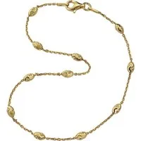 SilberDream Fußkette mit Anhänger SilberDream Typhoon Fußkette Silber 925, Damen Fußkette Typhoon aus 925 Sterling Silber, Farbe: gold