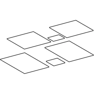 Geberit Auszug Einlegmatten Set, myDay Waschtisch-US, Modell 824100-824103, 598664000 598664000