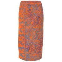 Guru-Shop Minirock 3/4 Wickelrock, Bali Sarong Strandrock,..